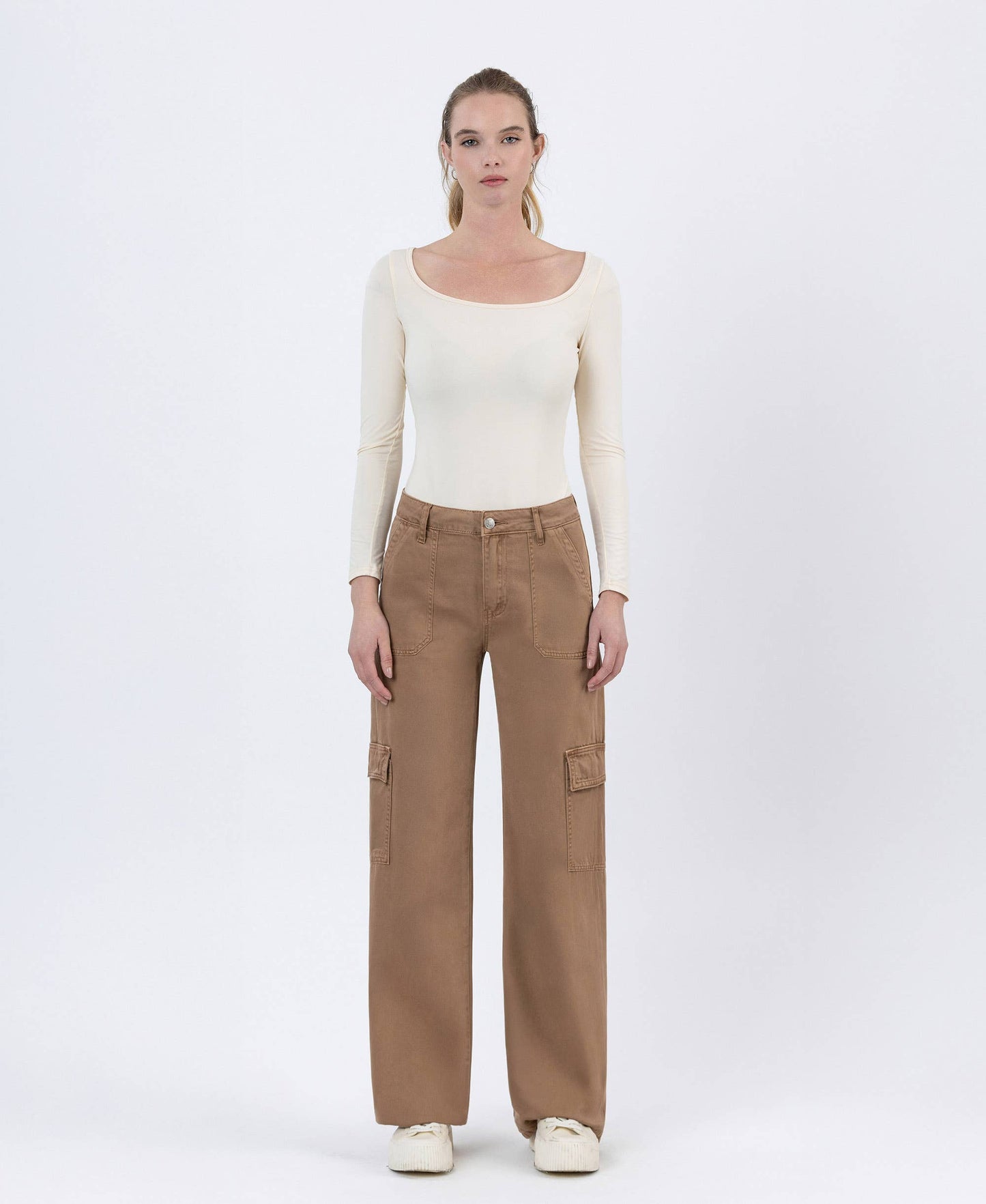 SINOPIA FRESCO HIGH RISE CARGO WIDE JEANS