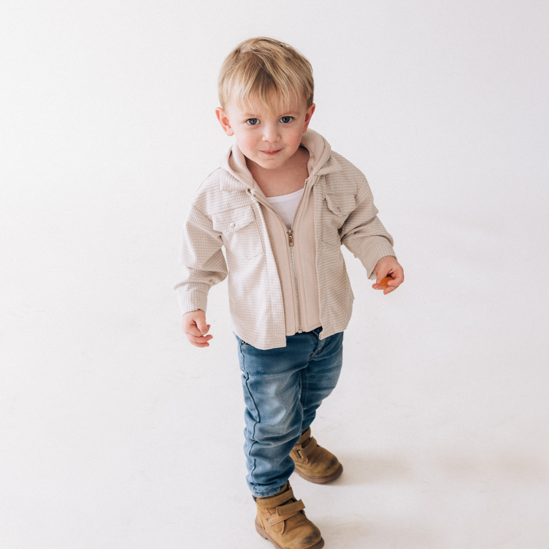 Textured Khaki Jacket