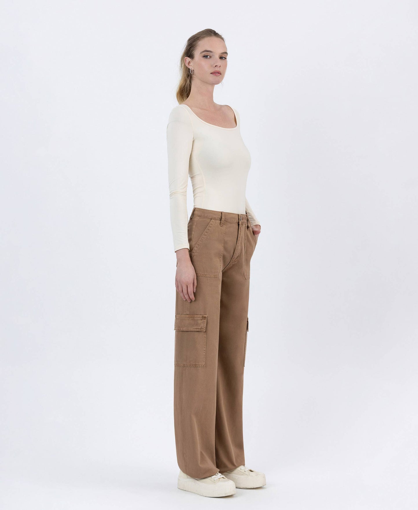 SINOPIA FRESCO HIGH RISE CARGO WIDE JEANS