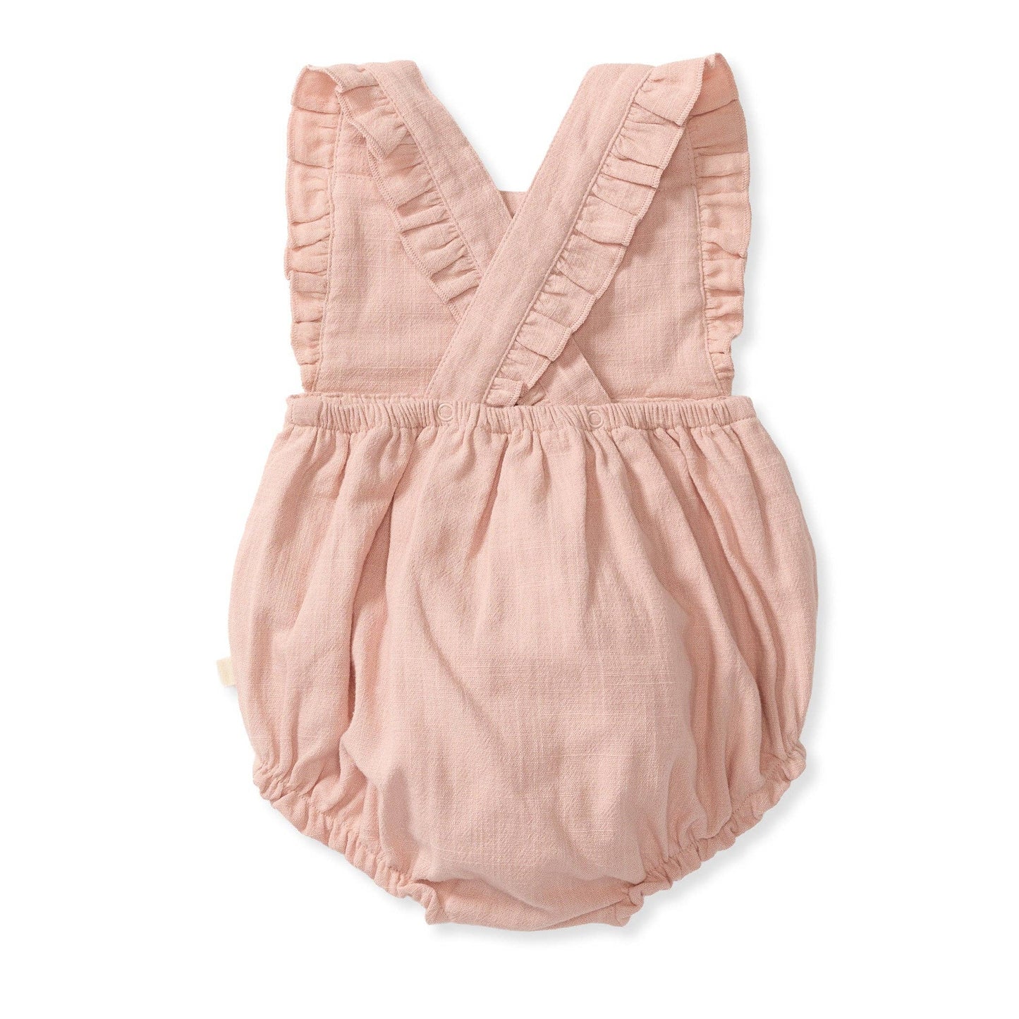 Piper Gauze Pink Girl Romper