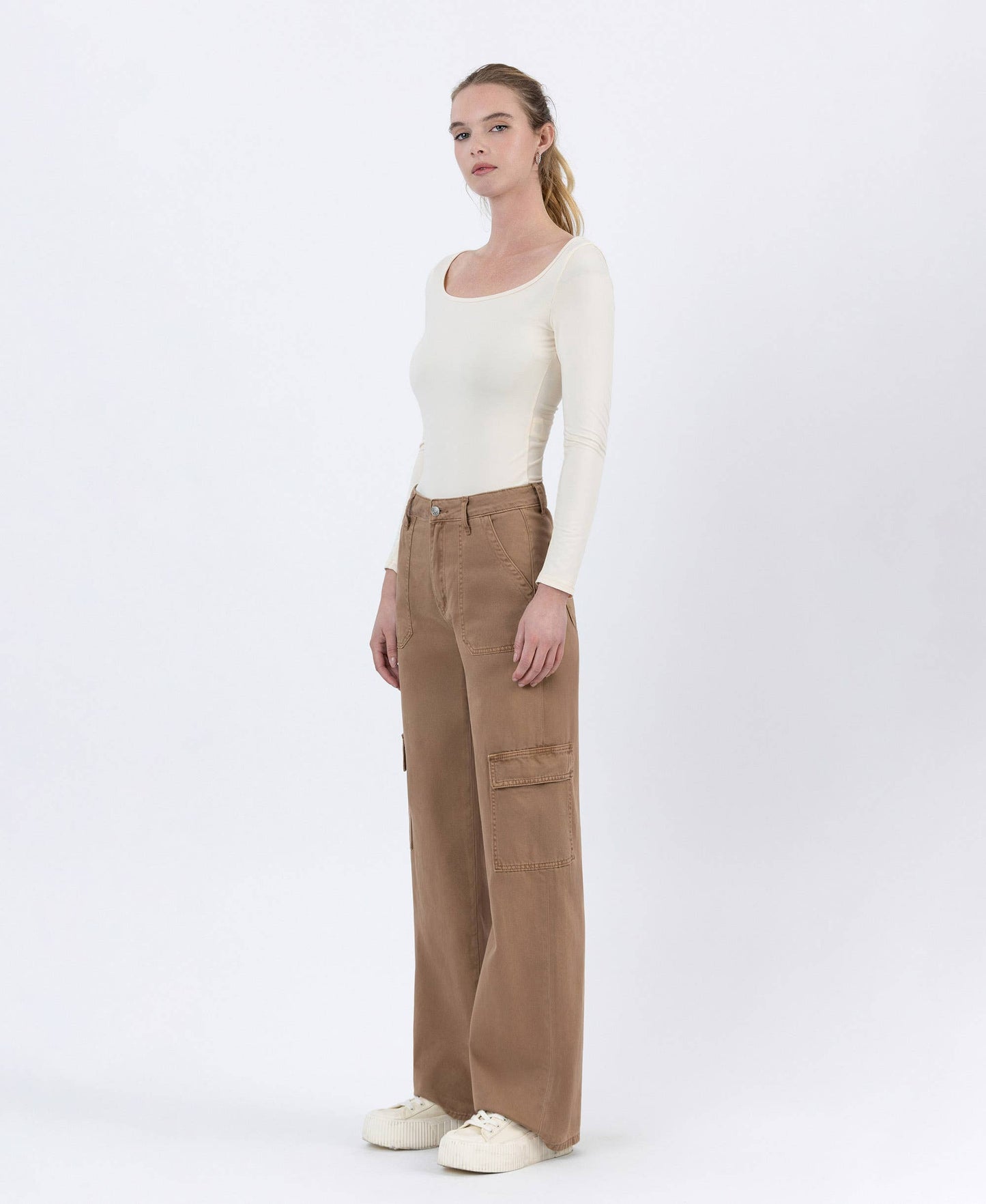 SINOPIA FRESCO HIGH RISE CARGO WIDE JEANS