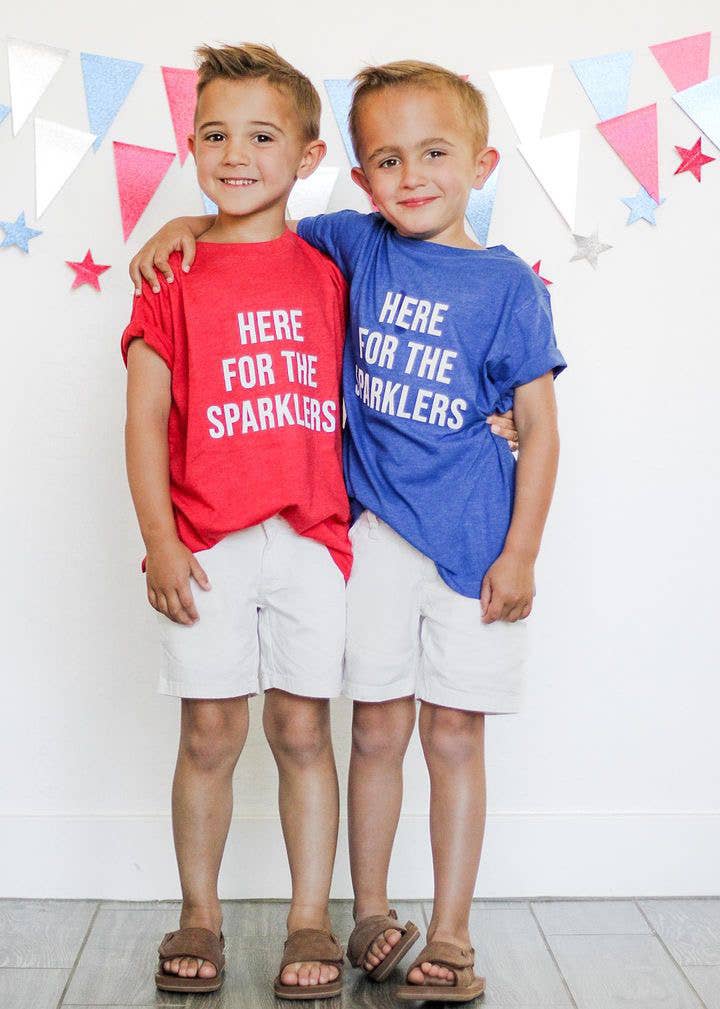 Blue Kids 4th of July Tee