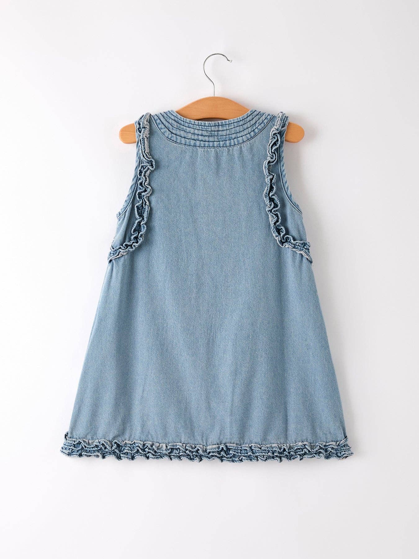 Shannon Summer Girls Sleeveless Ruffle Dress