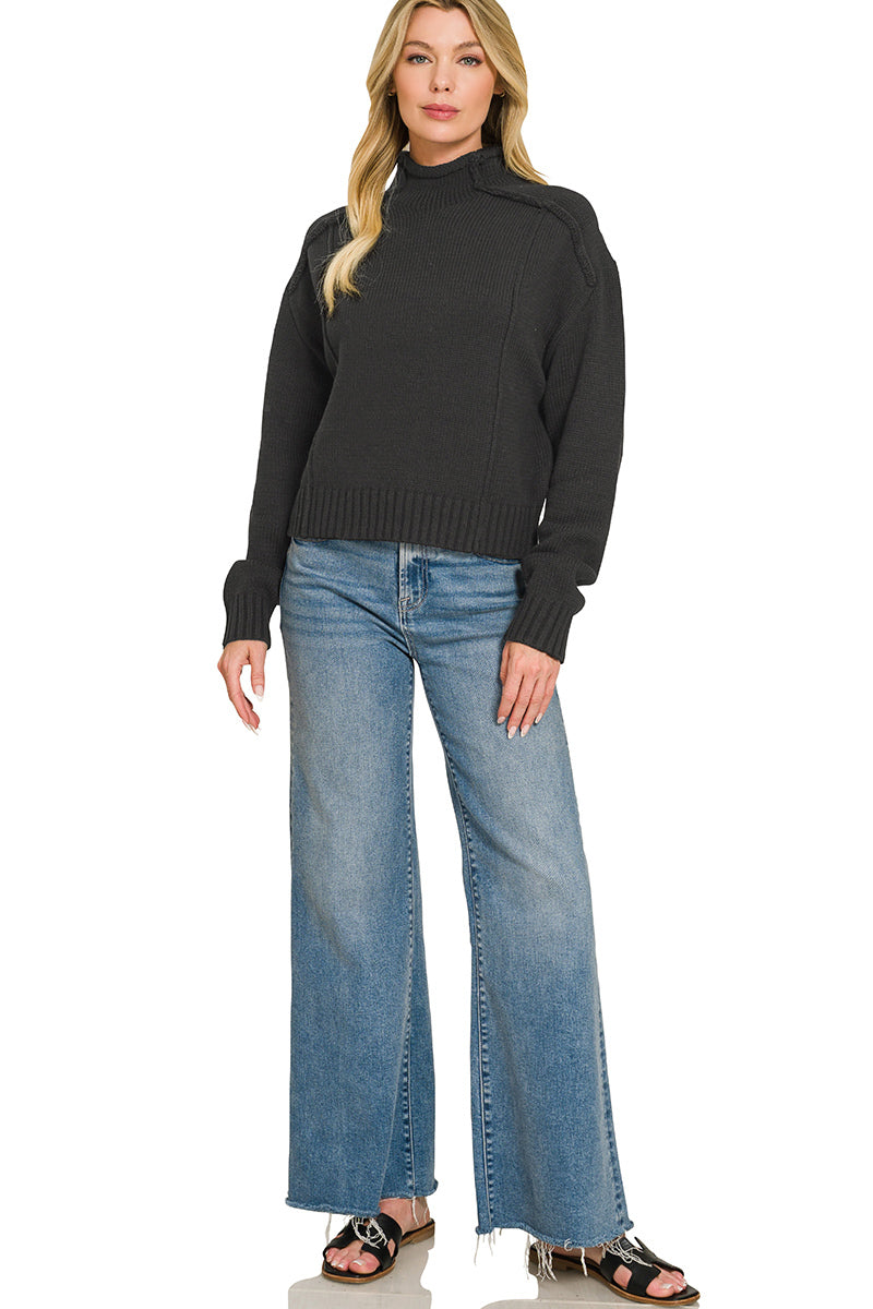 The Fireside Mock Neck Sweater