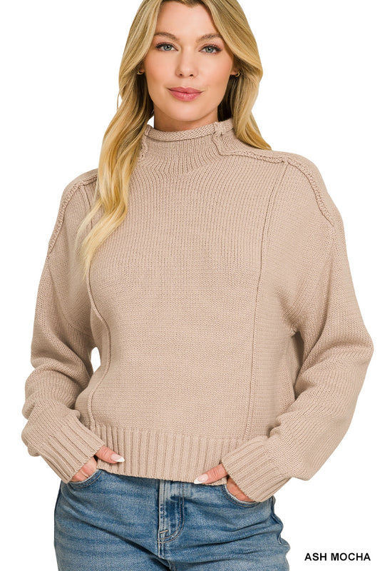 The Fireside Mock Neck Sweater