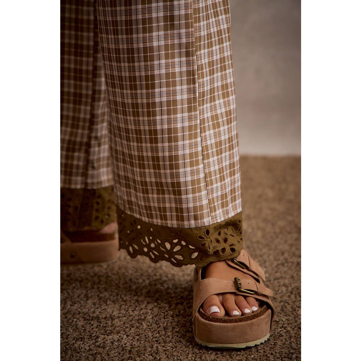 The Autumn Lace Plaid Pants