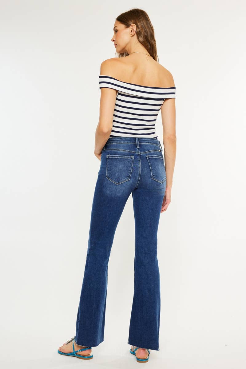 EDEN HIGH RISE BOOTCUT  DARK JEANS