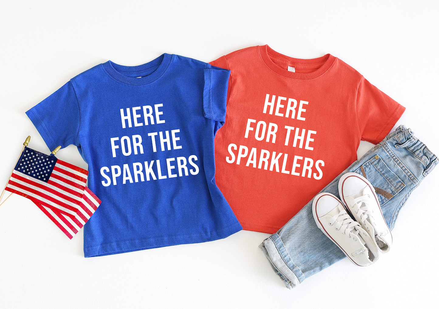 Blue Kids 4th of July Tee