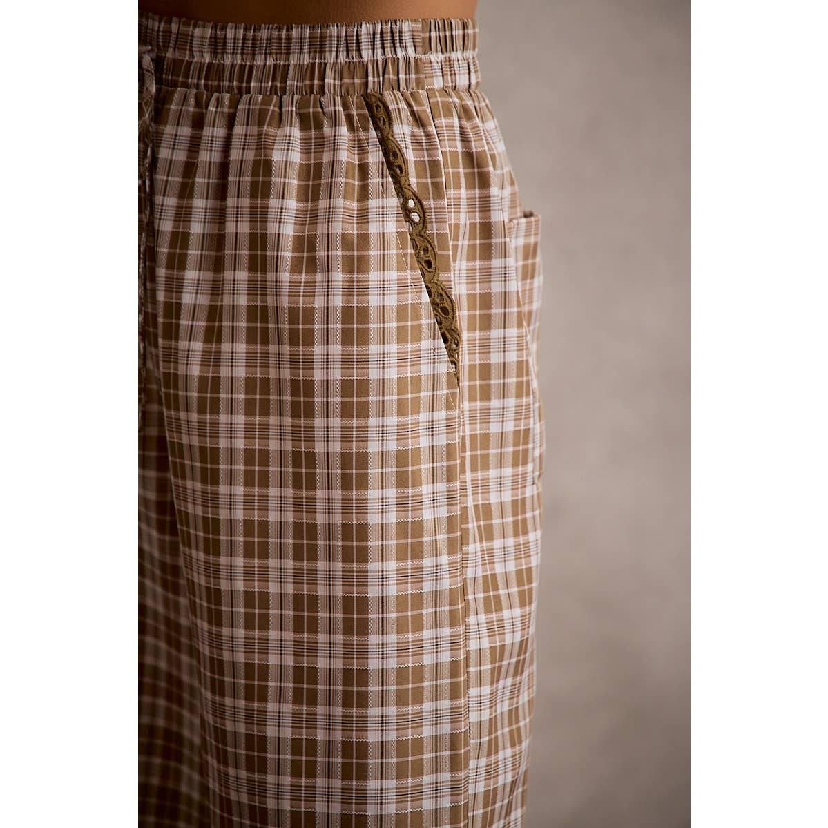 The Autumn Lace Plaid Pants
