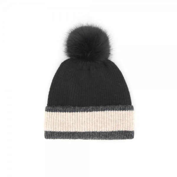 Chunky Knit Pom Beanie