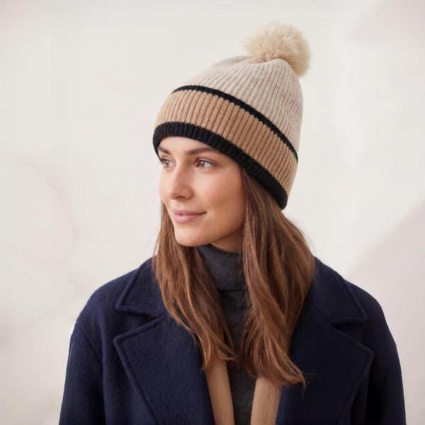 Chunky Knit Pom Beanie