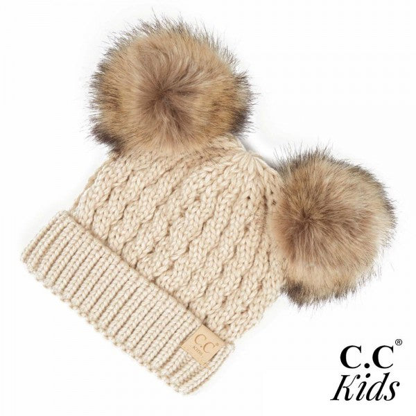 Kids Cable Knit Beanie