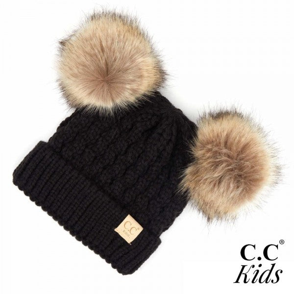 Kids Cable Knit Beanie