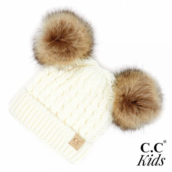 Kids Cable Knit Beanie