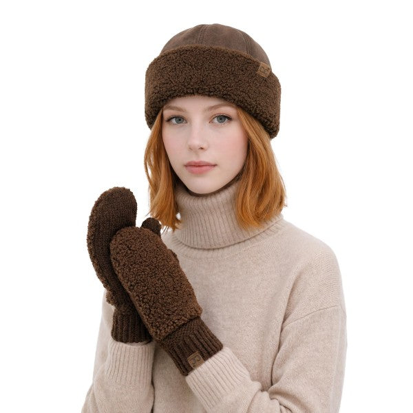 Sherpa Knit Mittens