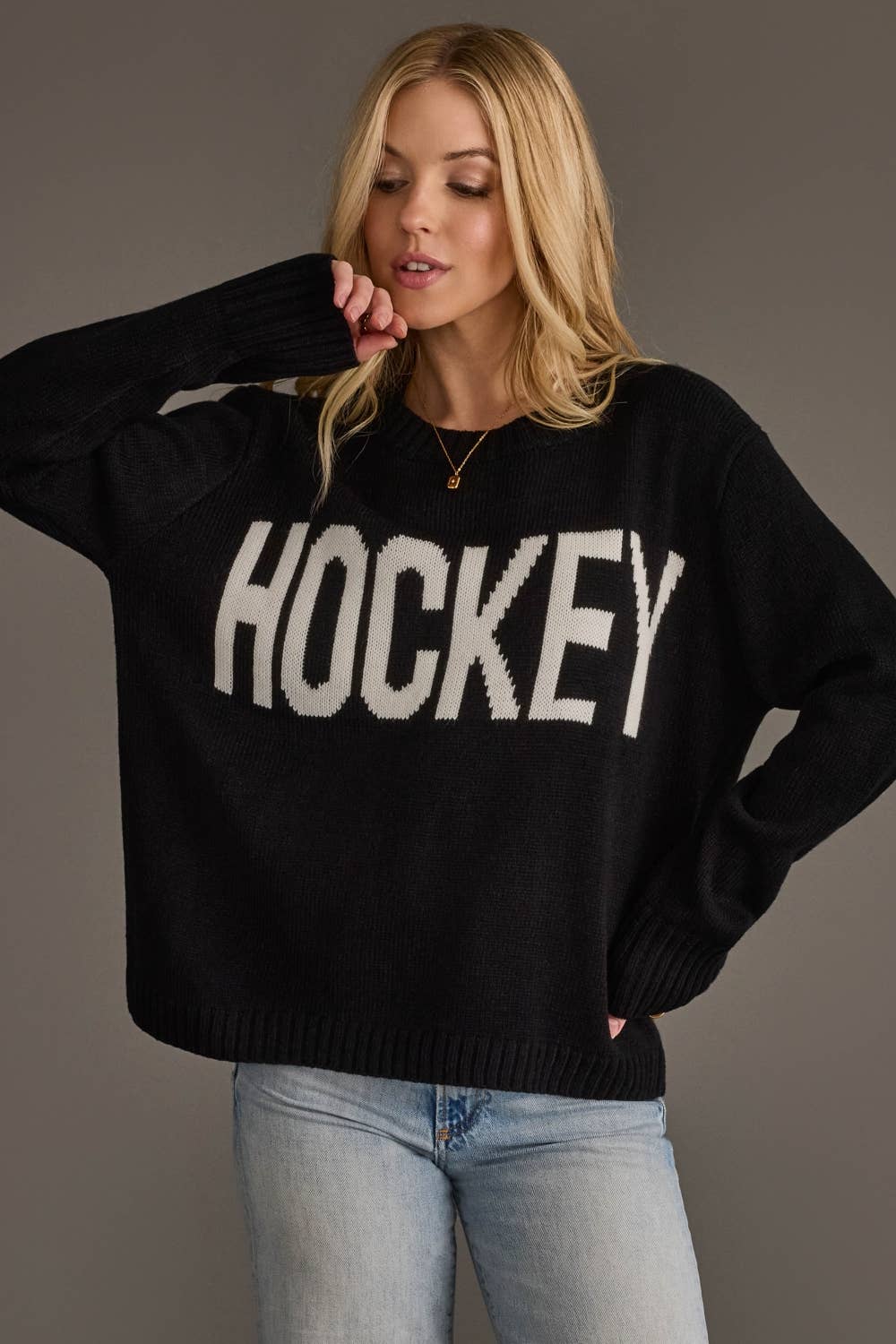 Black Hockey Sweater
