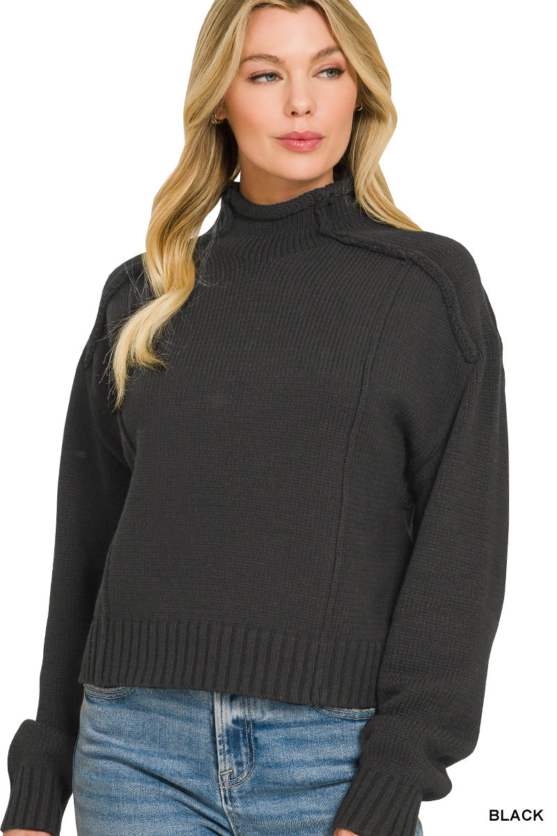 The Fireside Mock Neck Sweater