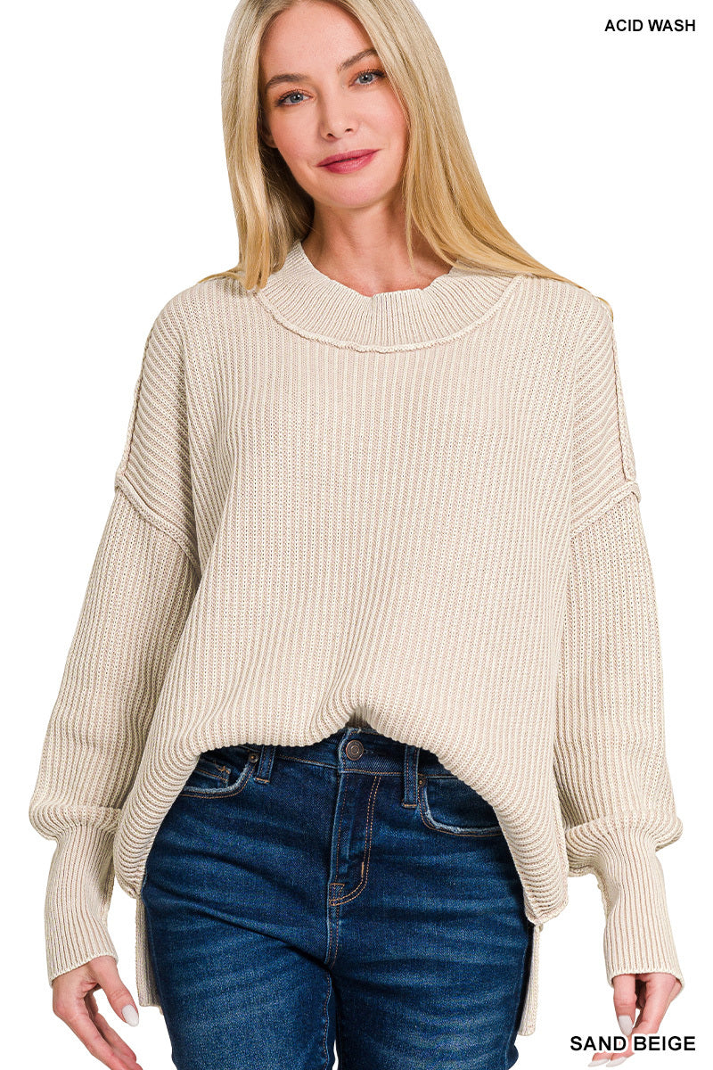 The Birchwood Washed Sweater