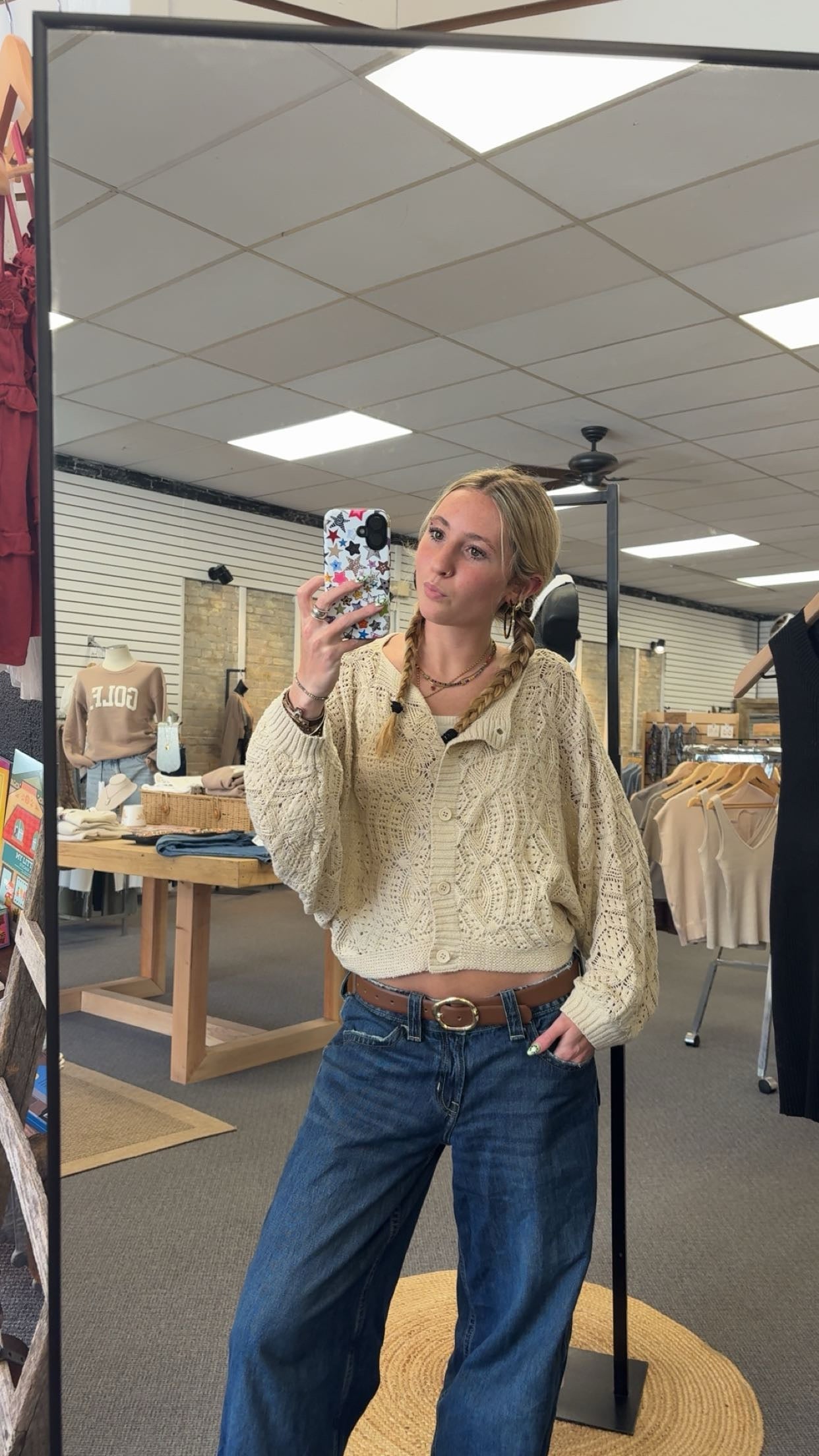Oat & Honey Crochet Cardigan
