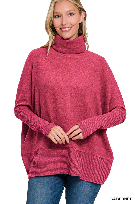 Cabernet Cozy Turtleneck