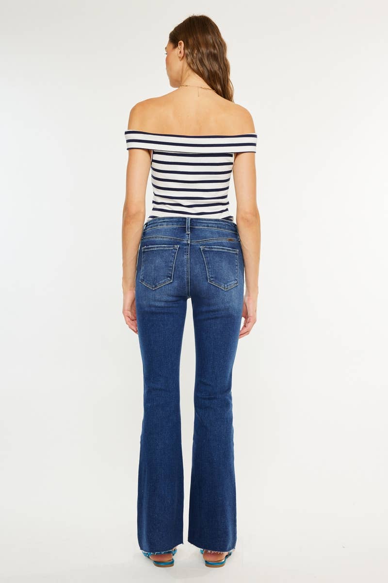 EDEN HIGH RISE BOOTCUT  DARK JEANS