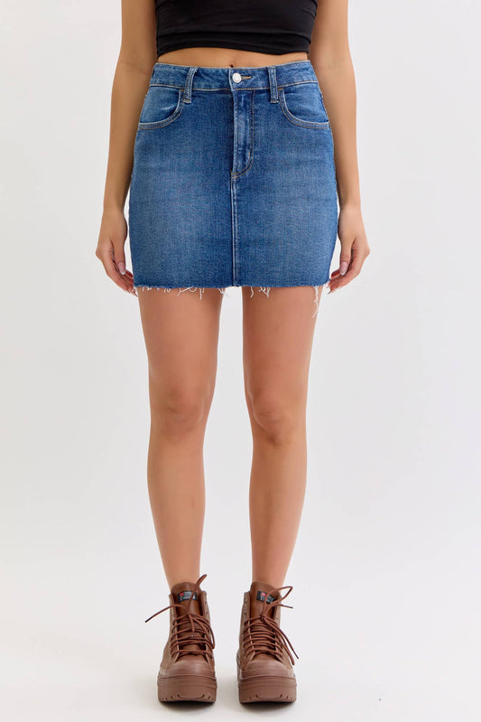 Maggie Mid Waisted Mini Skirt