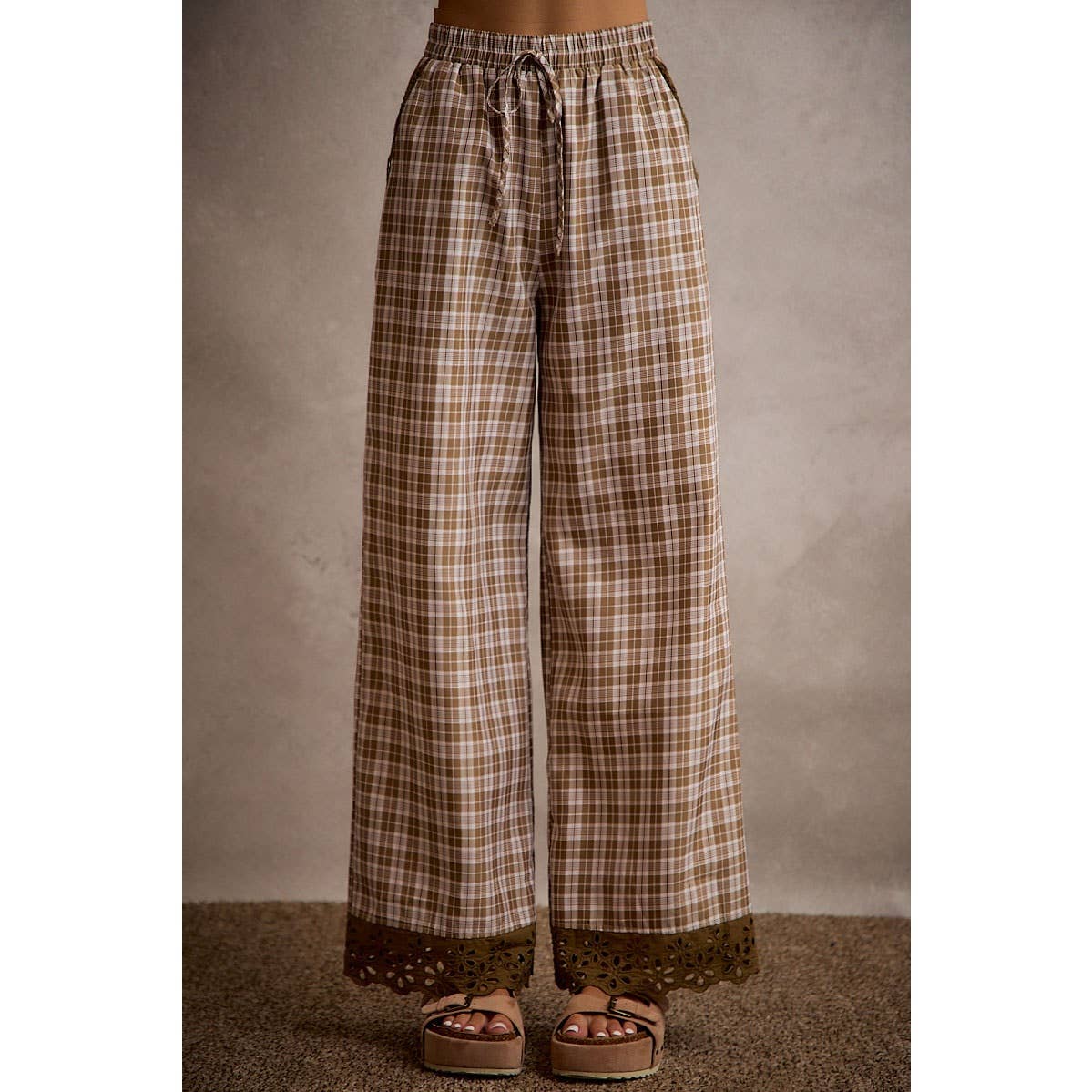 The Autumn Lace Plaid Pants