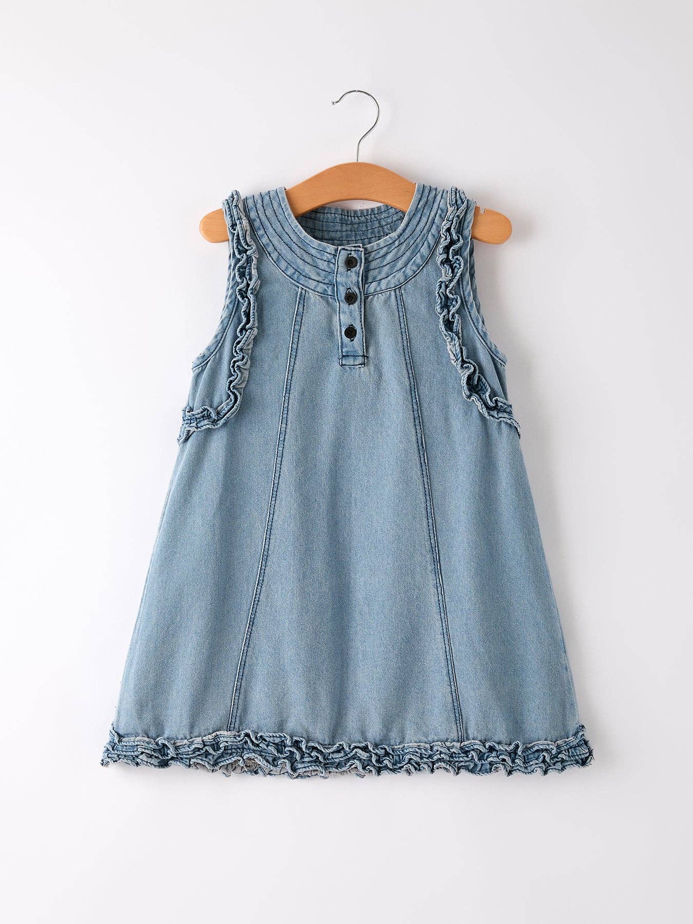 Shannon Summer Girls Sleeveless Ruffle Dress