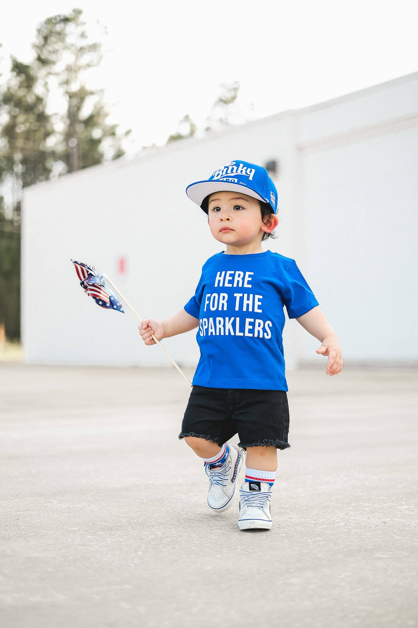 Blue Kids 4th of July Tee