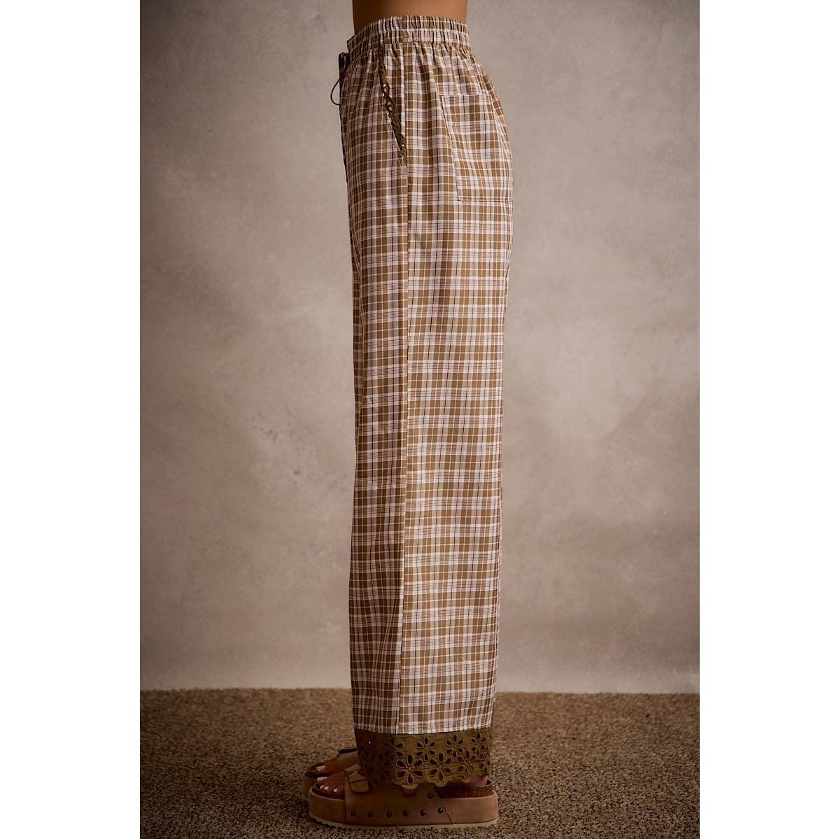 The Autumn Lace Plaid Pants