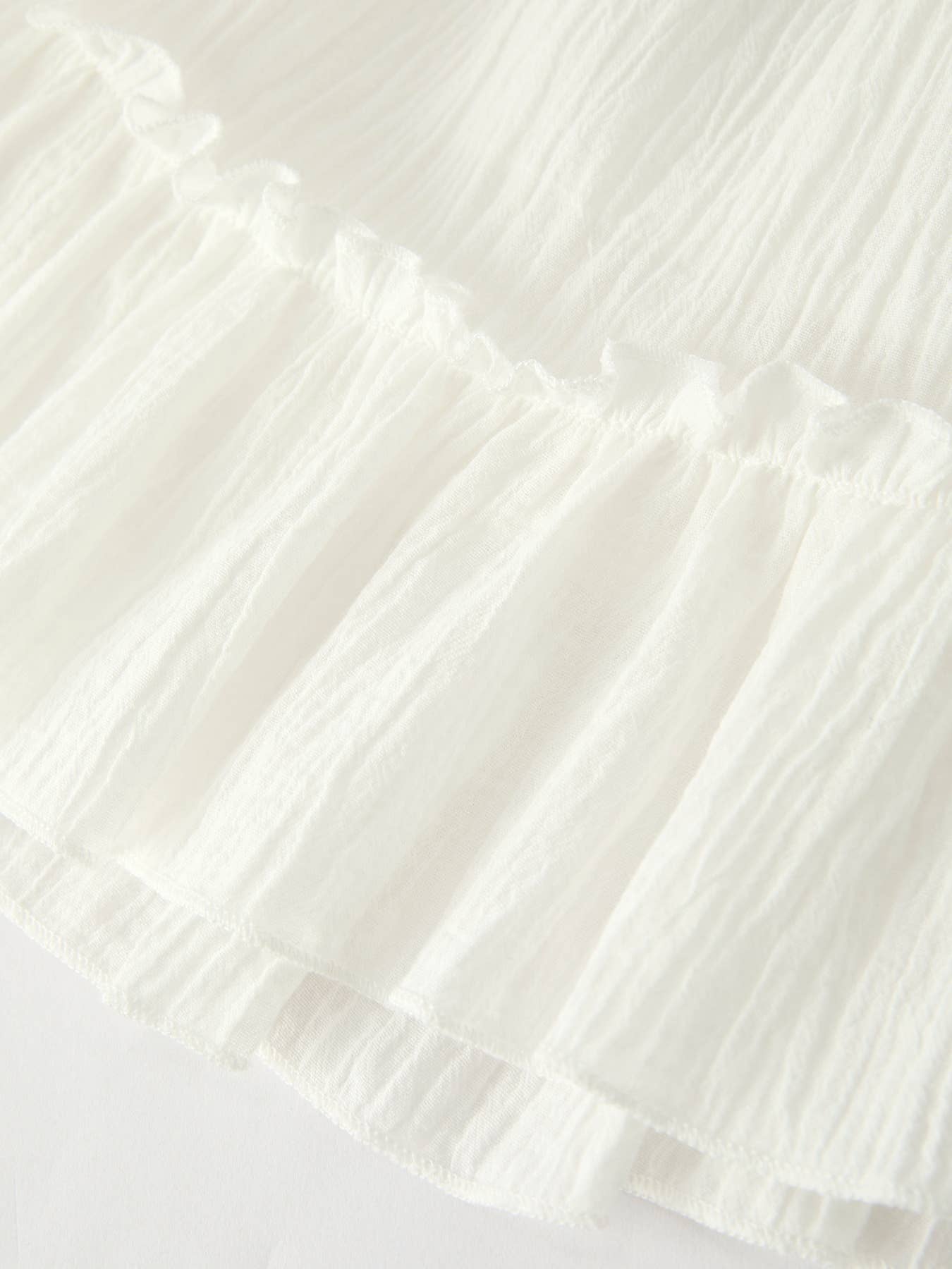 Elodie White Girls Backless Suspender Dress